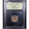 Image 4 : ***Auction Highlight*** 1863 Indian Cent 1c Graded GEM Unc By USCG (fc)