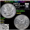 Image 1 : ***Auction Highlight*** 1901-p Morgan Dollar $1 Graded Select Unc By USCG (fc)