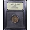 Image 4 : ***Auction Highlight*** 1859 Indian Cent 1c Graded Select+ Unc By USCG (fc)