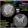Image 1 : ***Auction Highlight*** 1881-s Morgan Dollar $1 Graded GEM+ UNC DMPL By USCG (fc)