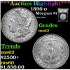 Image 1 : ***Auction Highlight*** 1896-o Morgan Dollar $1 Graded Select Unc By USCG (fc)