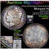Image 1 : ***Auction Highlight*** 1878-p 8tf Rainbow Toned Vam 16 Morgan Dollar $1 Graded Select+ Unc By USCG 