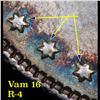 Image 6 : ***Auction Highlight*** 1878-p 8tf Rainbow Toned Vam 16 Morgan Dollar $1 Graded Select+ Unc By USCG 