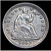 Image 2 : ***Auction Highlight*** 1853-p Seated Liberty Half Dime 1/2 10c Graded Select+ Unc By USCG (fc)