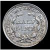 Image 3 : ***Auction Highlight*** 1853-p Seated Liberty Half Dime 1/2 10c Graded Select+ Unc By USCG (fc)