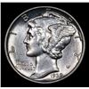 Image 2 : 1939-p Mercury Dime 10c Grades Choice Unc