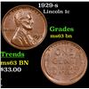 Image 1 : 1929-s Lincoln Cent 1c Grades Select Unc BN