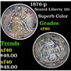 Image 1 : 1876-p Seated Liberty Dime 10c Grades xf