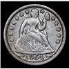 Image 2 : 1854-p Seated Liberty Dime 10c Grades vf++