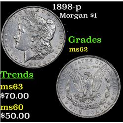 1898-p Morgan Dollar $1 Grades Select Unc
