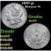 Image 1 : 1897-p Morgan Dollar $1 Grades Select Unc