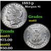 Image 1 : 1883-p Morgan Dollar $1 Grades Select Unc