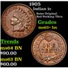 Image 1 : 1905 Indian Cent 1c Grades Select+ Unc BN