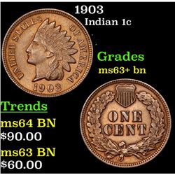 1903 Indian Cent 1c Grades Select+ Unc BN