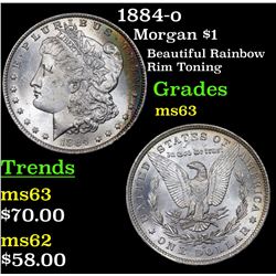 1884-o Morgan Dollar $1 Grades Select Unc