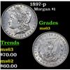 Image 1 : 1897-p Morgan Dollar $1 Grades Select Unc