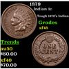 Image 1 : 1879 Indian Cent 1c Grades xf+