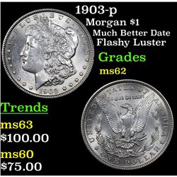 1903-p Morgan Dollar $1 Grades Select Unc
