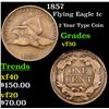 Image 1 : 1857 Flying Eagle Cent 1c Grades vf++