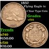 Image 1 : 1857 Flying Eagle Cent 1c Grades vf++
