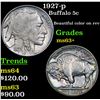 Image 1 : 1927-p Buffalo Nickel 5c Grades Select+ Unc