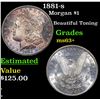 Image 1 : 1881-s Morgan Dollar $1 Grades Select+ Unc