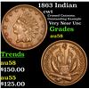 Image 1 : 1863 Indian Civil War Token 1c Grades Choice AU/BU Slider