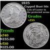 Image 1 : 1825 Capped Bust Half Dollar 50c Grades vf++