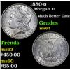 Image 1 : 1880-o Morgan Dollar $1 Grades Select Unc