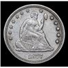 Image 2 : 1877-p Seated Liberty Quarter 25c Grades Select AU