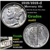 Image 1 : 1918/1918-d Mercury Dime 10c Grades Select Unc