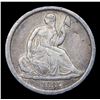Image 2 : 1837 Seated Seated Liberty Half Dime 1/2 10c Grades vf++