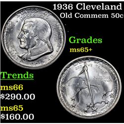 1936 Cleveland Old Commem Half Dollar 50c Grades GEM+ Unc