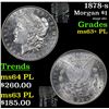 Image 1 : 1878-s Morgan Dollar $1 Grades Select Unc+ PL