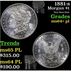 1881-s Morgan Dollar $1 Grades Choice Unc+ PL