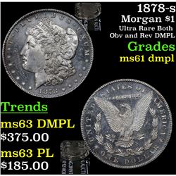 1878-s Morgan Dollar $1 Grades Unc+ DMPL