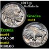 Image 1 : 1917-p Buffalo Nickel 5c Grades Choice Unc