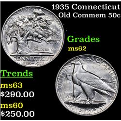 1935 Connecticut Old Commem Half Dollar 50c Grades Select Unc