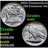 Image 1 : 1935 Connecticut Old Commem Half Dollar 50c Grades Select Unc