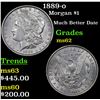 Image 1 : 1889-o Morgan Dollar $1 Grades Select Unc