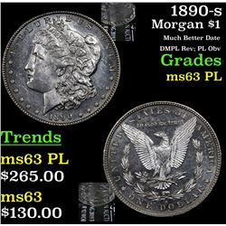1890-s Morgan Dollar $1 Grades Select Unc PL