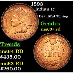 1893 Indian Cent 1c Grades Select+ Unc RD