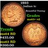 Image 1 : 1893 Indian Cent 1c Grades Select+ Unc RD