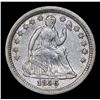 Image 2 : 1856-o Seated Liberty Half Dime 1/2 10c Grades Select AU