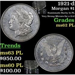 1921-d Morgan Dollar $1 Grades Select Unc PL