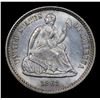 Image 2 : 1861-p Seated Liberty Half Dime 1/2 10c Grades Select+ Unc