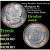 Image 1 : 1888-p Rainbow Toned Vam 1b Morgan Dollar $1 Grades Choice+ Unc