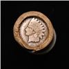 Image 2 : Mixed small cents 1c orig shotgun roll, 1917-d Wheat Cent, 1895 Indian Cent other end