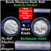 Image 1 : Buffalo Nickel Shotgun Roll in Old Bank Style  'Bell Telephone' Wrapper 1929 & s Mint Ends