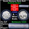 Image 1 : Buffalo Nickel Shotgun Roll in Old Bank Style 'Bell Telephone'  Wrapper 1928 & s Mint Ends